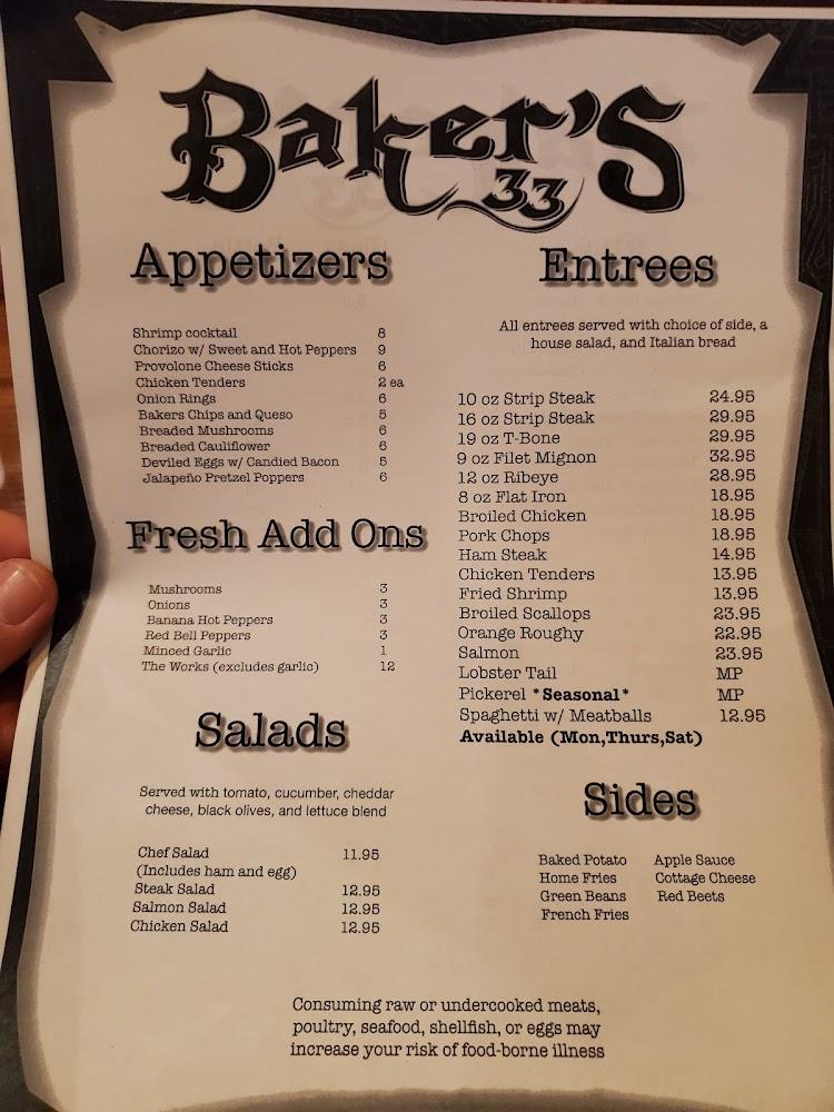 Baker's Cafe Menu image 4